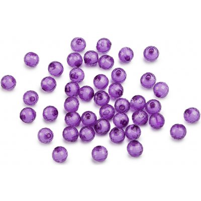 Stoklasa Plastové korálky ploškované Ø8 mm Balení: 20 g, Varianta: 4 fialková 4 fialková – Zbozi.Blesk.cz