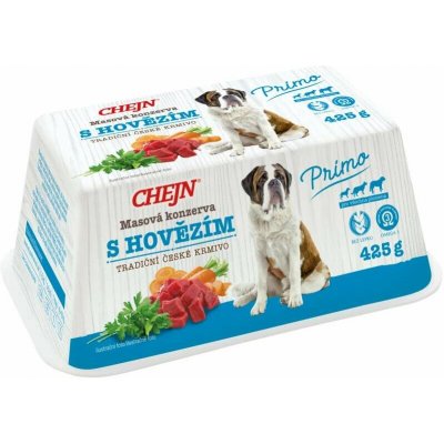 Chejn Primo Adult Dog hovězí a mrkev 425 g – Zbozi.Blesk.cz