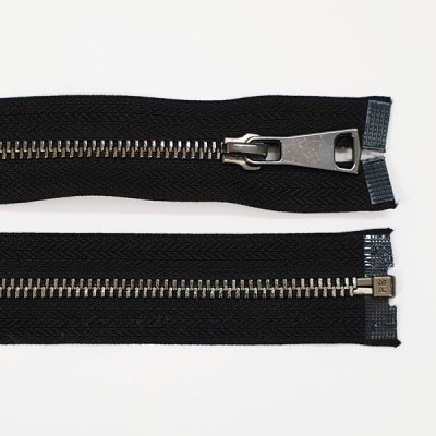 Zip kovový 6mm tmavý nikl, délka 75cm (dělitelný) – Zboží Dáma