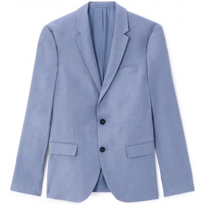 Celio Lněné sako slim Buhot2 Modrá – Hledejceny.cz
