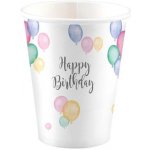 Amscan Papírové kelímky Happy Birthday objem 0,25 l – Zbozi.Blesk.cz