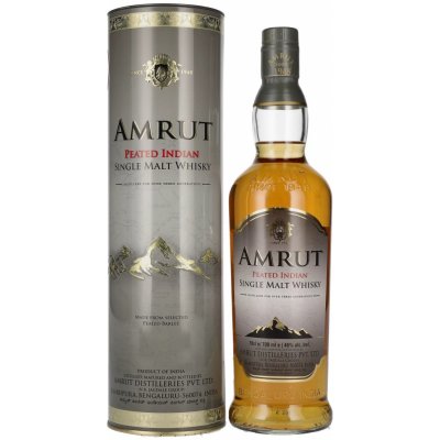 Amrut Peated Indian Single Malt Whisky 46% 0,7 l (tuba) – Hledejceny.cz