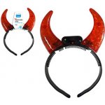 Čertovské rohy červené krystal svítící LUMA – Zboží Dáma