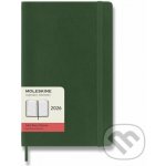 Moleskine A5 denní 2026 tmavě zelený – Zboží Mobilmania