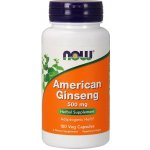 Now Foods Foods Žen-šen Americký American Ginseng 500 mg 100 kapslí – Hledejceny.cz
