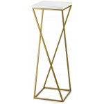 HowHomely Stojan na květiny LOFT 70x24 cm zlatá/bílá DD0327 – Zboží Dáma