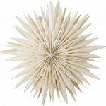 Bloomingville Závěsná svíticí hvězda Elijas White 50 cm, bílá barva, papír – Hledejceny.cz
