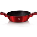 Berlingerhaus Pekáč kulatý s mramorovým povrchem a poklicí 32 cm Burgundy Metallic Line BH-1264 – Hledejceny.cz
