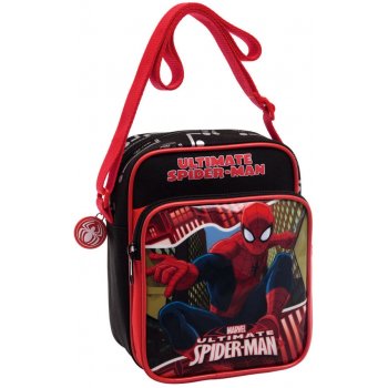 Joummabags taška přes rameno s kapsou Spiderman Red City