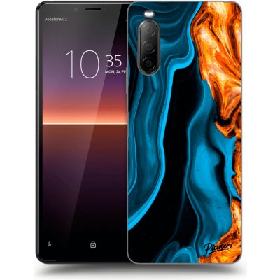 Pouzdro Picasee silikonové Sony Xperia 10 II - Gold blue černé – Zbozi.Blesk.cz