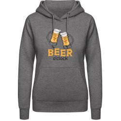 AWDis Hoodie mikina Design Čas na Pivo Uhlíková