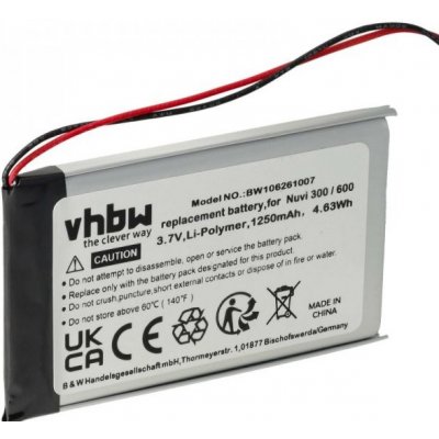 VHBW Baterie pro Garmin Nüvi 300 / 350 / 600 / 680, 1250 mAh - neoriginální – Zboží Živě