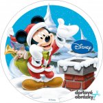 Jedlý tisk MICKEY MOUSE ● materiál: FONDÁNOVÝ DECORLIST ✴️, ● velikost: 6cm (12 ks / A4) ☝ – Zboží Mobilmania