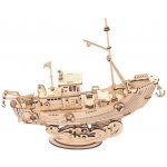 Robotime dřevěné 3D puzzle Vojenská plachetnice TG305 118 ks – Zboží Dáma