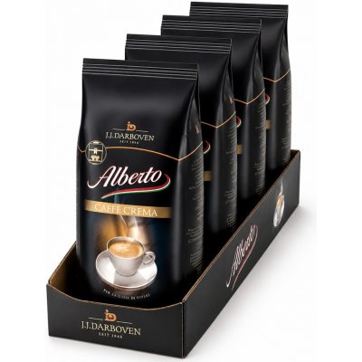 Alberto Caffé Crema zrnková 4 x 1 kg – Hledejceny.cz