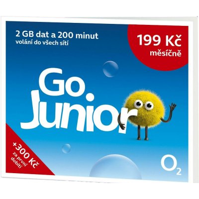 O2 Předplacená karta Go Junior SMALLPGO.0XX2G51 – Zboží Živě