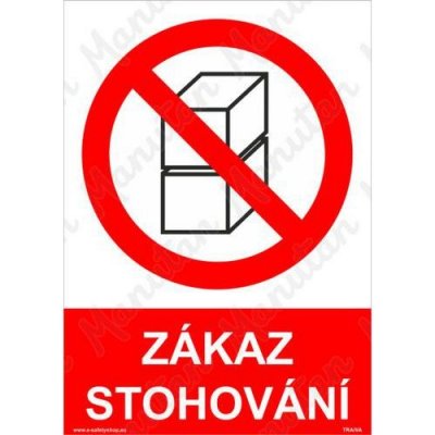 Zákaz stohování, plast 148 x 210 x 2 mm A5 – Zbozi.Blesk.cz