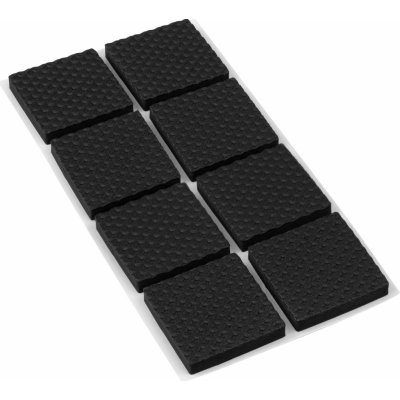 Walteco Protiskluzové podložky EVA 30x30mm, samolepicí, černé, 8 ks , 85203 – HobbyKompas.cz
