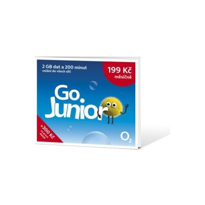 O2 Předplacená karta Go Junior, SMALLPGO.0XX2G51 – Zboží Živě