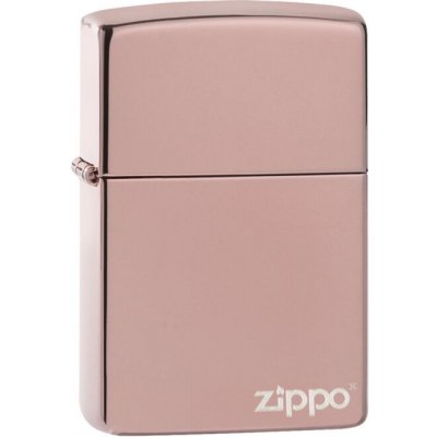 ZIPPO Zapaľovač HIGH POLISH ROSE GOLD LOGO 26908 – Hledejceny.cz