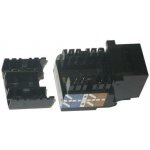 XtendLan Keystone jack RJ45, narážecí, CAT 6, UTP černý KESB6NNIZX | Zboží Auto