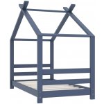 PETROMILA Rám dětské postele šedý masivní borovice – Sleviste.cz