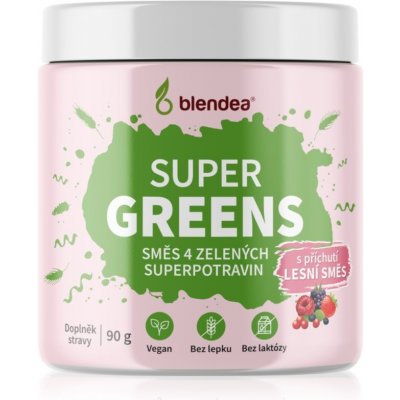 Blendea Supergreens prášek na přípravu nápoje pro detoxikaci Forest Fruits 90 g