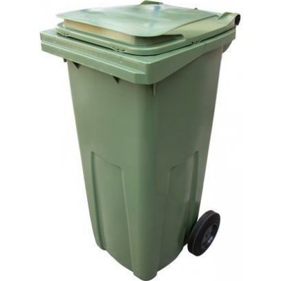Extera Plastová venkovní popelnice na tříděný odpad 120 l zelená 11617 – Zboží Mobilmania