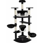 TECTAKE Kočičí škrabadlo FIPPY 201 cm černo – Zboží Dáma