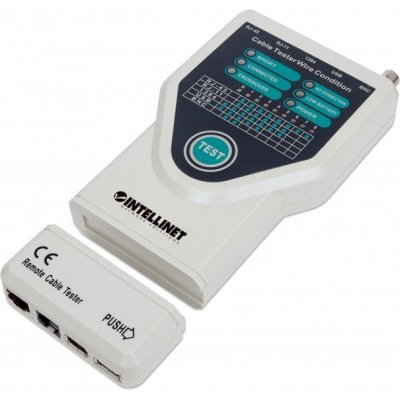 Intellinet Cable Tester, 5-in-1, RJ45, RJ11, USB, Firewire, BNC 780094 – Zboží Mobilmania