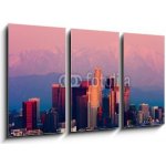 Obraz 3D třídílný - 90 x 50 cm - Los Angeles at sunset Los Angeles při západu slunce – Zbozi.Blesk.cz