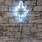 DecoLED LED světelná hvězda na vrchol stromu 45 x 70 cm ledově bílá – Hledejceny.cz