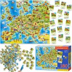 Castorland Mapa Európy 180 dílků + 32 náučných dílků – Hledejceny.cz