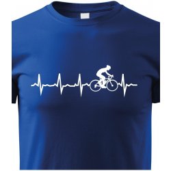 dětské tričko tep cyklisty, modrá
