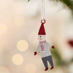 IB LAURSEN Vánoční ozdoba Santa’s helper Couple Varianta A červená barva kov – Zbozi.Blesk.cz