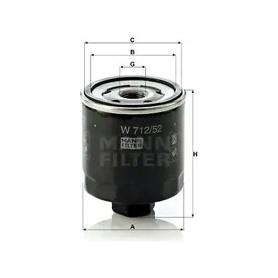 Olejový filtr MANN-FILTER W 712/52 | Zboží Auto