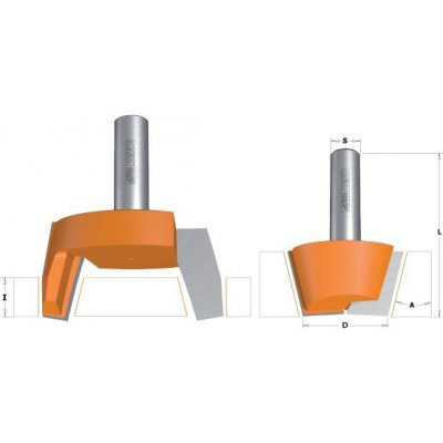 CMT Orange Tools CMT C981 Sada vyspravovací na CORIAN 2ks, S=12mm,D=47,5mm - C98154111 – Zboží Mobilmania