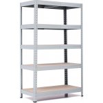 Trestles RH Regál 1500 x 900 x 450 mm 5 polic šedá – Hledejceny.cz
