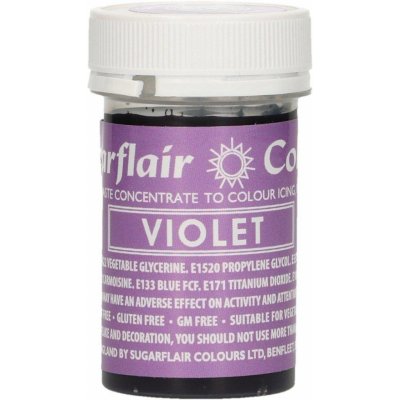 Sugarflair Gelová barva Grape Violet 25 g