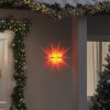 Vánoční osvětlení Prolenta Maison Exclusive Svítící vánoční hvězda s LED skládací červená 43 cm