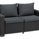 Keter California dvousedadlová pohovka grafitová 231563 – Zboží Dáma