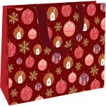Nekupto Vánoční dárková taška velká luxusní Baňky a vločky – Zbozi.Blesk.cz