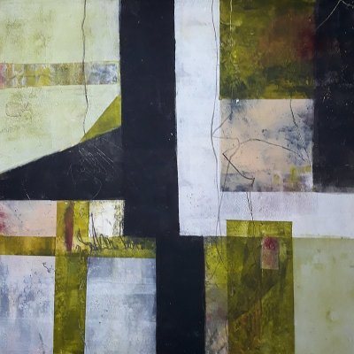 Hana Buchtová, DRONŮV POHLED, olejové barvy, 40 x 40 cm