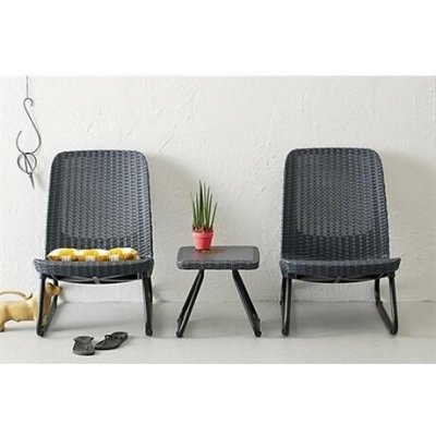 Keter Zahradní nábytek Keter Rio Patio set grafitový – Hledejceny.cz