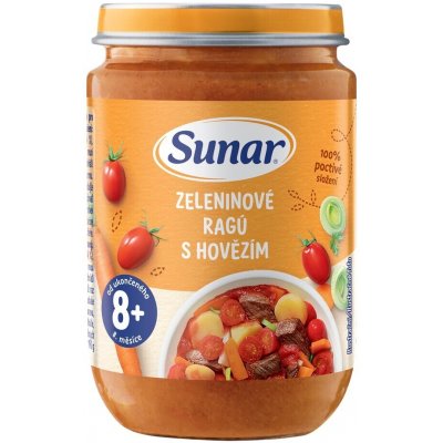 Sunar Zeleninové ragú s hovězím 190 g – Hledejceny.cz