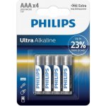 Philips Ultra Alkaline AAA 4ks LR03E4B/10 – Zboží Mobilmania
