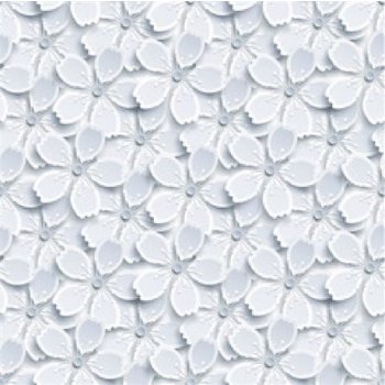 GEKKOFIX 14130 Samolepící fólie bílé květy samolepící tapety 45 cm x 15 m