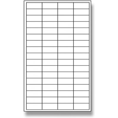 Print R0100.0201 etikety 48,5 x 16,9 mm bílé 6800 etiket – Zboží Dáma