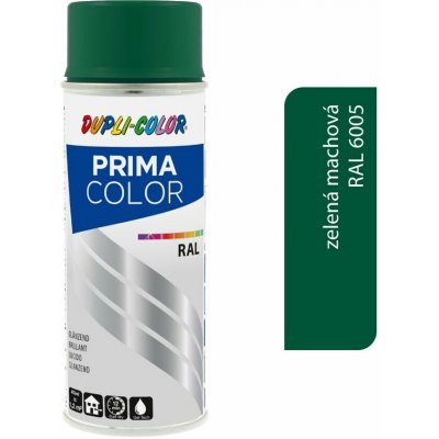 Dupli-Color Prima RAL 6005 zelená lesklá barva ve spreji 500 ml – Sleviste.cz