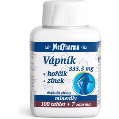 MedPharma Vápník Hořčík Zinek 107 tablet – Hledejceny.cz
